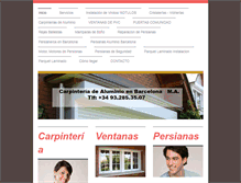 Tablet Screenshot of carpinteriasdealuminioenbarcelona.es